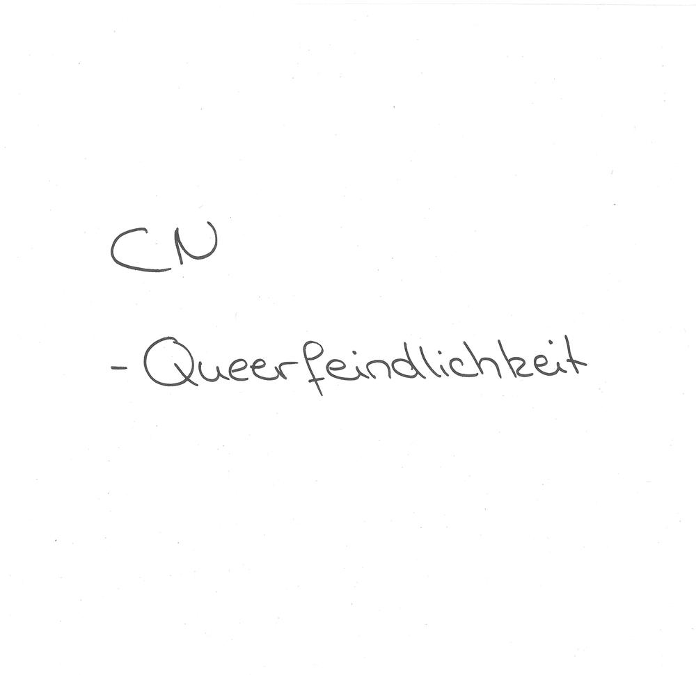 Content Notice: Queerfeindlichkeit